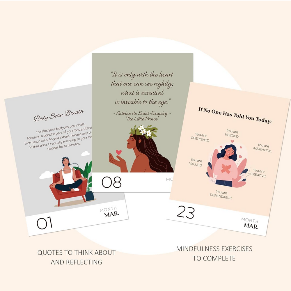 DAILY INSPIRATIONAL FLIP DESK CALENDAR - MINDFULNESS