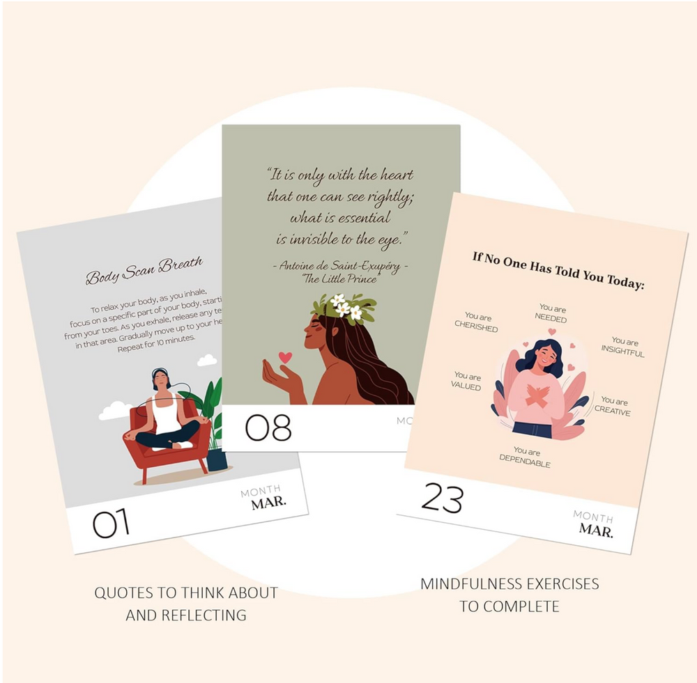 DAILY INSPIRATIONAL FLIP DESK CALENDAR - MINDFULNESS