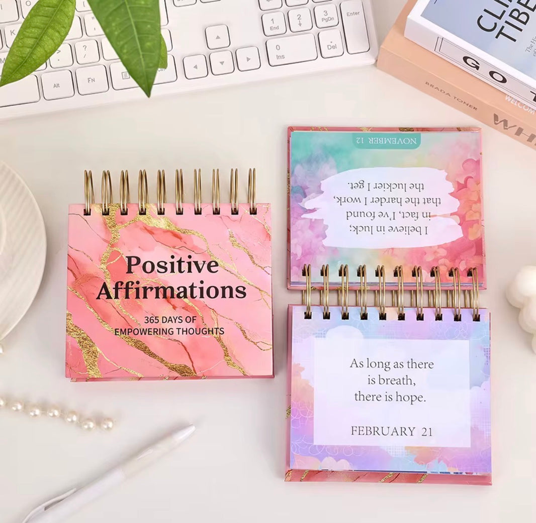 image POSITIVE AFFIRMATIONS FLIP DESK CALENDAR