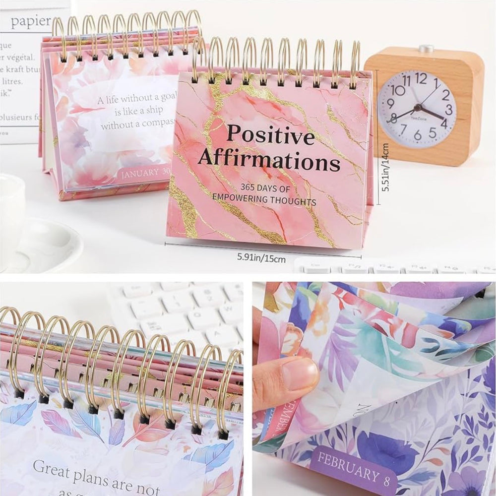 POSITIVE AFFIRMATIONS FLIP DESK CALENDAR