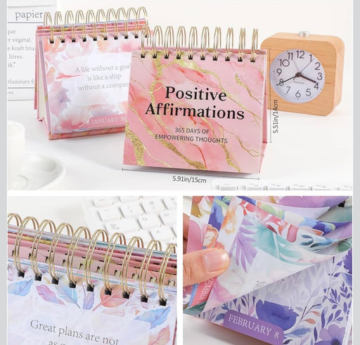 POSITIVE AFFIRMATIONS FLIP DESK CALENDAR