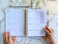 2026 SPIRAL WEEKLY Planner Diary (WEEK-TO-VIEW) BLUSH PINK