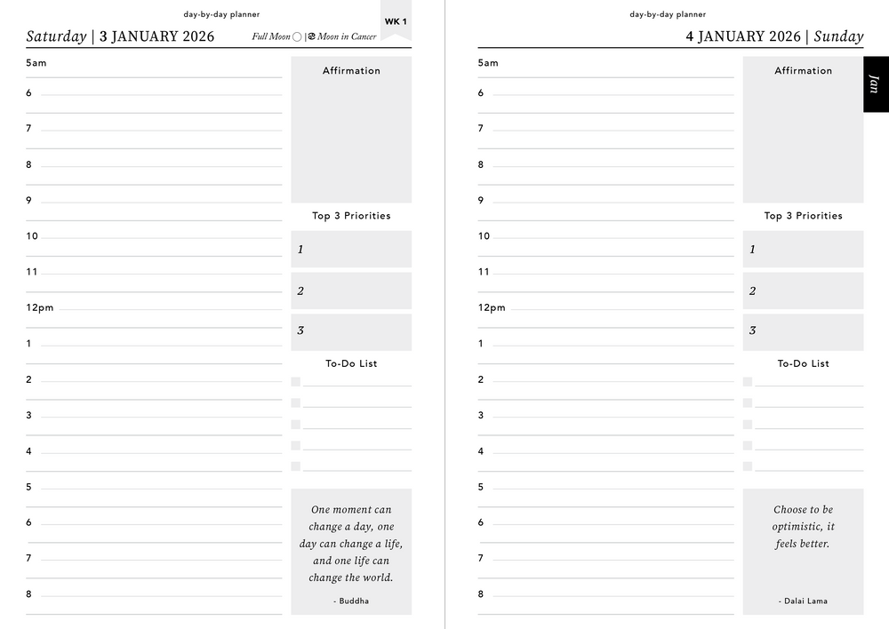 A5 DAILY PLANNER - PINK