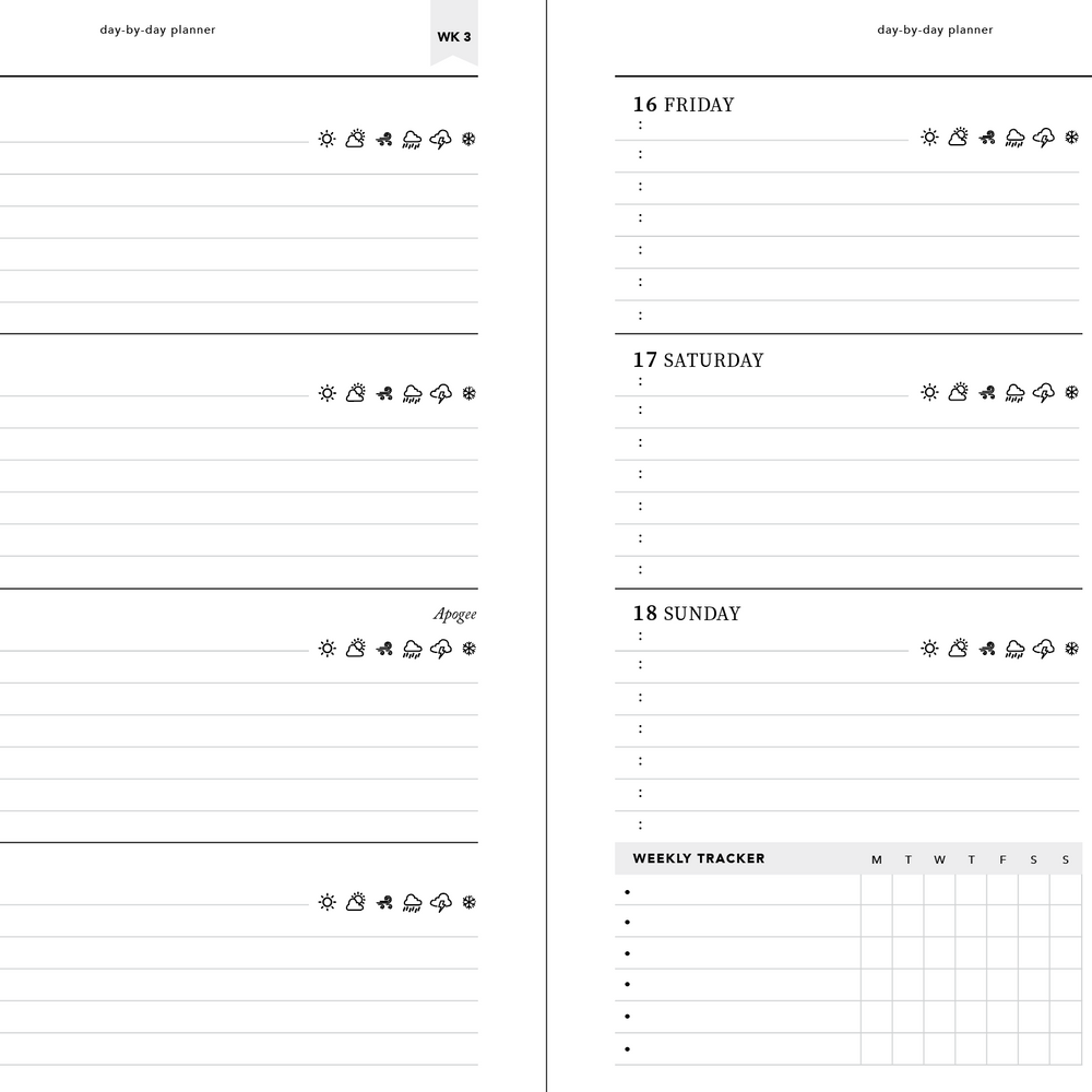 2026 SPIRAL WEEKLY Planner Diary (WEEK-TO-VIEW) BLUSH PINK