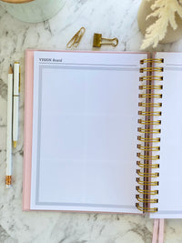 2026 SPIRAL WEEKLY Planner Diary (WEEK-TO-VIEW) BLUSH PINK