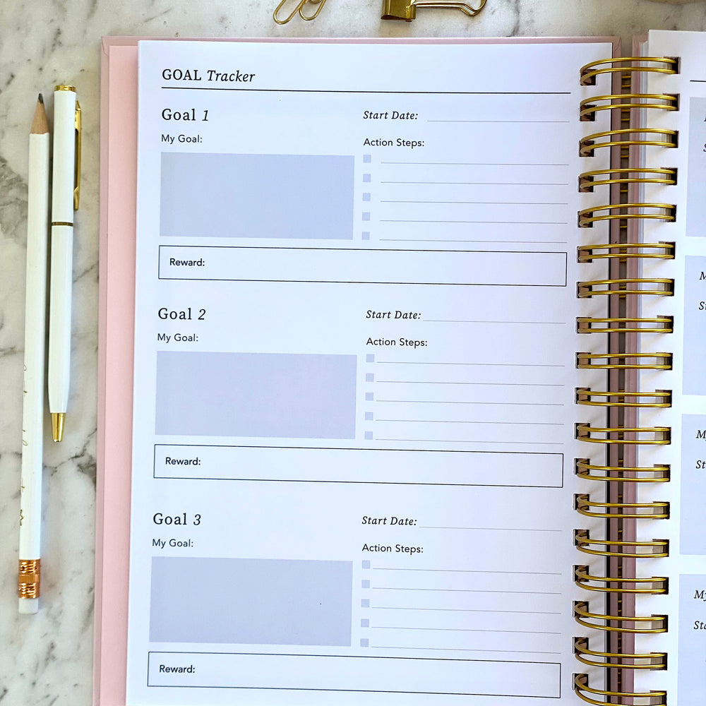 2026 SPIRAL WEEKLY Planner Diary (WEEK-TO-VIEW) BLUSH PINK