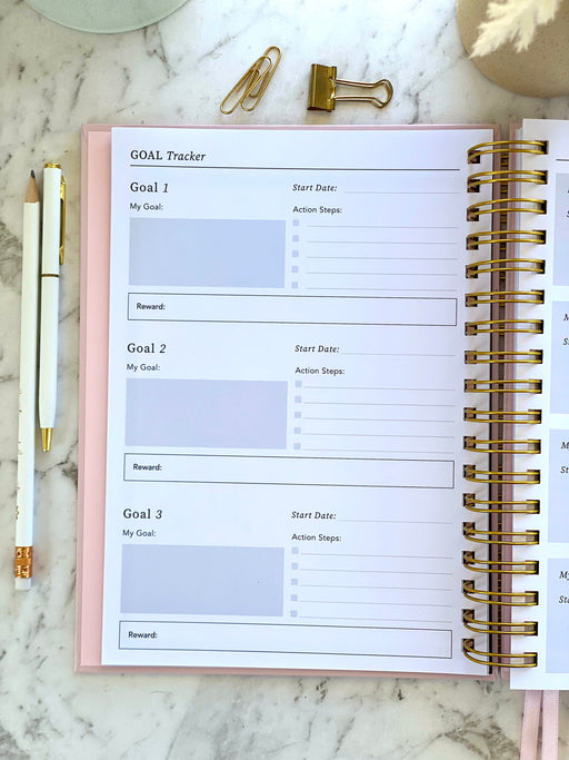 2026 SPIRAL WEEKLY Planner Diary (WEEK-TO-VIEW) BLUSH PINK