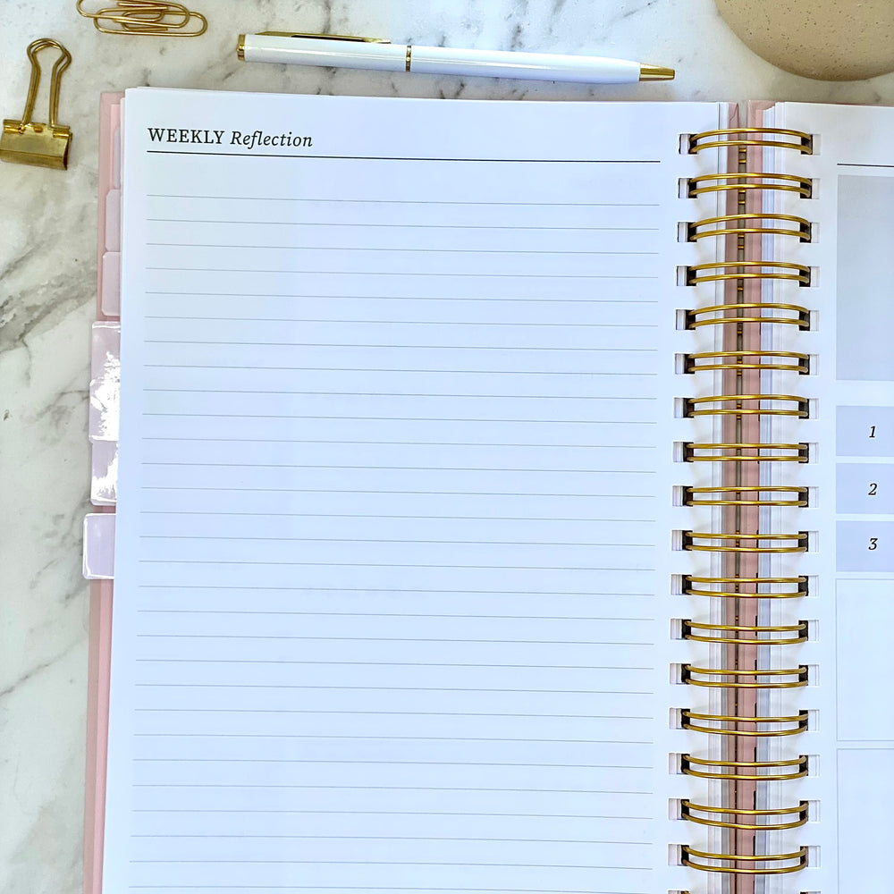 2026 SPIRAL WEEKLY Planner Diary (WEEK-TO-VIEW) BLUSH PINK