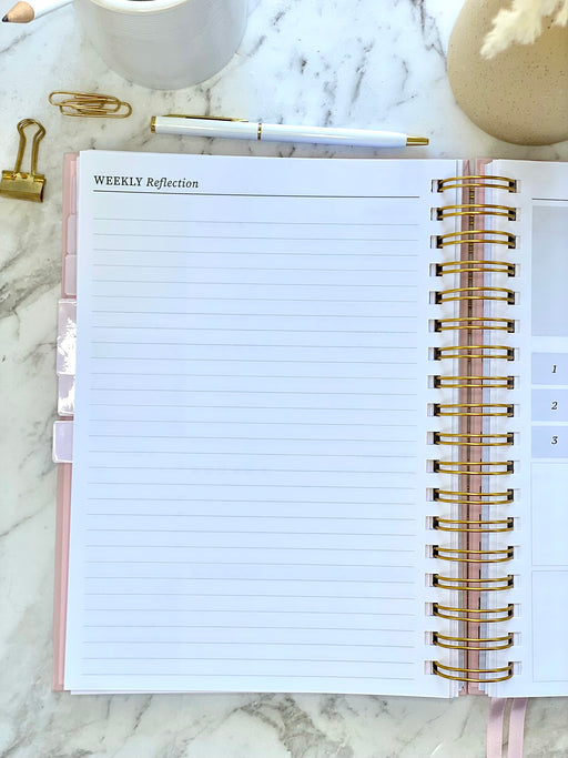 2026 SPIRAL WEEKLY Planner Diary (WEEK-TO-VIEW) BLUSH PINK