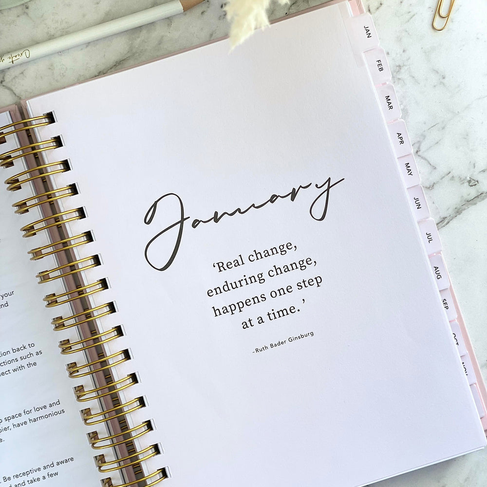 2026 SPIRAL WEEKLY Planner Diary (WEEK-TO-VIEW) BLUSH PINK
