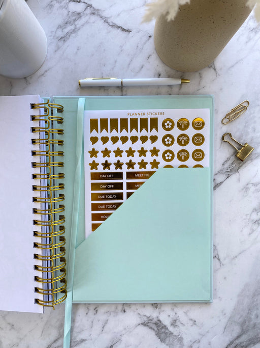 2026 SPIRAL WEEKLY Planner Diary (WEEK-TO-VIEW) BLUSH SAGE